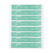 Warme Wünsche Holiday Wreath & Watercolor Rundum-Adressaufkleber (Bogen)