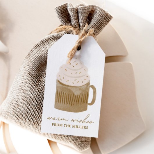 Warme Wünsche Hot Cocoa Weihnachtsfeiertag Geschenkanhänger