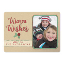 Warme Wünsche Imitate fühlen/bestickt Weihnachtska