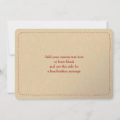 Warme Wünsche Imitate fühlen/bestickt Weihnachtska (Rückseite)