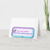 Warme Wünsche in Ihrer Operation Erholung Grußkart Karte (Rückseite)