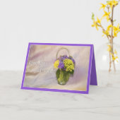 Warme Wünsche in Ihrer Operation Erholung Grußkart Karte (Gelbe Blume)