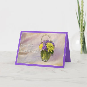 Warme Wünsche in Ihrer Operation Erholung Grußkart Karte