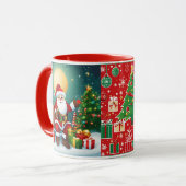 "Warme Wünsche in jeder Sekunde" Tasse (Vorderseite Links)