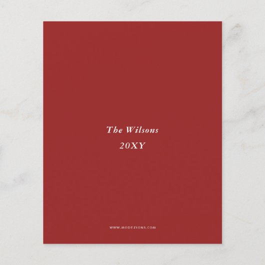 Warme Wünsche Kaffee Weihnachtskarte (Rückseite)