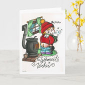 Warme Wünsche Karte (Gelbe Blume)