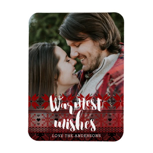 Warme Wünsche Messe Isle Pattern Magnet (Vertikal)