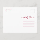 Warme Wünsche mit dem kalligraphischen Foto Weihna Postkarte (Rückseite)