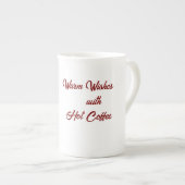 Warme Wünsche mit heißer Tasse (Vorderseite Rechts)