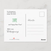 Warme Wünsche Modernes Rotes Script Foto Weihnacht Postkarte (Rückseite)