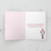 Warme Wünsche Paris Eiffel Tower Pink Weihnachten (Innenseite)