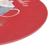 Warme Wünsche Peppermint Hot Cocoa Schneidebrett (Ecke)