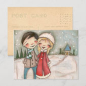 Warme Wünsche - Postkarte (Vorne/Hinten)