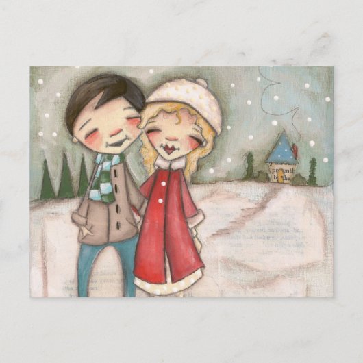 Warme Wünsche - Postkarte (Vorderseite)