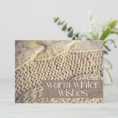 Warme Wünsche Realtor Happy Holidays Cards (Stehend Vorderseite)