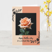 Warme Wünsche Rosen Mütter Karte (Gelbe Blume)