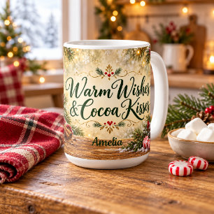 Warme Wünsche und Kokka-Küsse Weihnachten Kaffeetasse