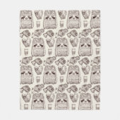 Warme Wünsche Urlaub Essentials Fleecedecke (Vorderseite)