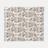 Warme Wünsche Urlaub Essentials Fleecedecke (Vorderseite (Horizontal))