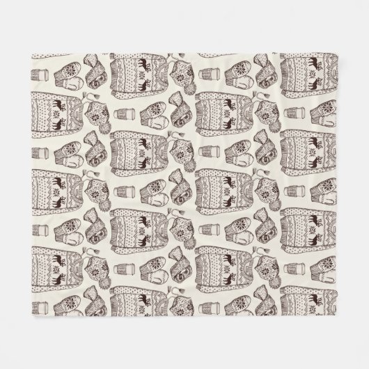 Warme Wünsche Urlaub Essentials Fleecedecke (Vorderseite (Horizontal))