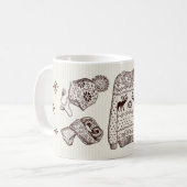 Warme Wünsche Urlaub Essentials Kaffee Tasse (Vorderseite Links)