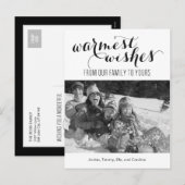 Warme Wünsche Urlaubsfotokarte Postkarte (Vorne/Hinten)