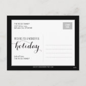 Warme Wünsche Urlaubsfotokarte Postkarte (Rückseite)