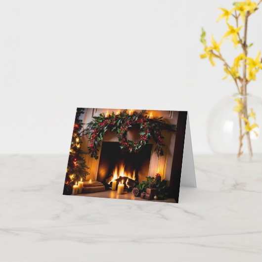 Warme Wünsche Urlaubsgrüße Karte (Gelbe Blume)