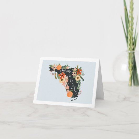 Warme Wünsche von der florida-Notizkarte | Sky Karte (Vorderseite)