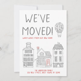 Warme Wünsche von unserer neuen Zuhause, die wir v Ankündigung