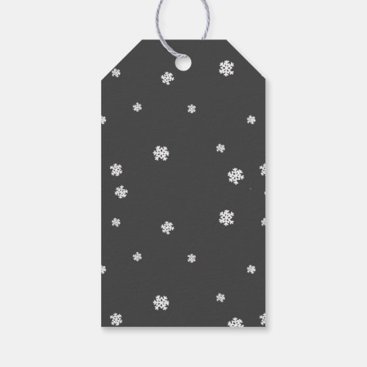 Warme Wünsche Weihnachten Geschenkanhänger (Rückseite)