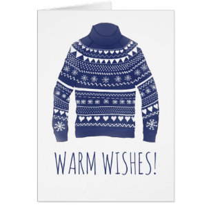 Warme Wünsche Weihnachts-Sweater