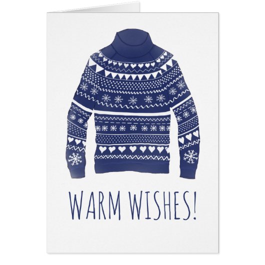 Warme Wünsche Weihnachts-Sweater (Vorne)