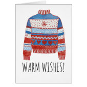 Warme Wünsche Weihnachts-Sweater (Vorne)