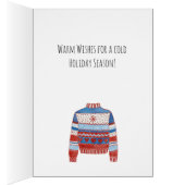 Warme Wünsche Weihnachts-Sweater (Innen (Rechts))