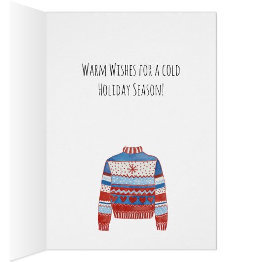 Warme Wünsche Weihnachts-Sweater (Innen (Rechts))