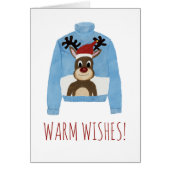 Warme Wünsche Weihnachts-Sweater (Vorne)