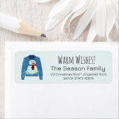 Warme Wünsche Weihnachts-Sweater-Label (Insitu)