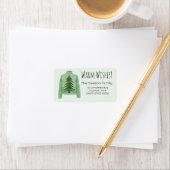 Warme Wünsche Weihnachts-Sweater-Label Adressaufkleber (Insitu)