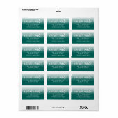 Warme Wünsche Weihnachtsfeiertage Rücksendeadresse Adressaufkleber (Vorne)