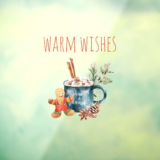 Warme Wünsche | Weihnachtsgeschenk Fensteraufkleber (Blatt 3)