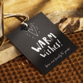 Warme Wünsche Weihnachtsgeschenk Tag Custom Family Geschenkanhänger