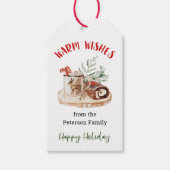 Warme Wünsche Weihnachtsgeschenk Tag Hot Cocoa Gef Geschenkanhänger (Vorderseite)