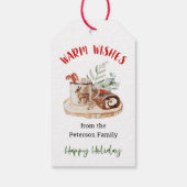 Warme Wünsche Weihnachtsgeschenk Tag Hot Cocoa Gef Geschenkanhänger (Rückseite)