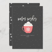 Warme Wünsche Weihnachtskarten Feiertagskarte (Vorne/Hinten)