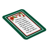 Warme Wünsche Weihnachtsstern Weihnachtskarte Magnet (Rechte Seite)