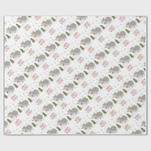 Warme Wünsche Weihnachtswrapping Papier Geschenkpapier (Flach)