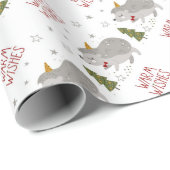 Warme Wünsche Weihnachtswrapping Papier Geschenkpapier (Rolleneckpunkt)