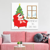 Warme Wünsche zu Weihnachten – gemütliche Leinwand (Insitu (Wohnzimmer))