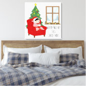 Warme Wünsche zu Weihnachten – gemütliche Leinwand (Insitu (Schlafzimmer))